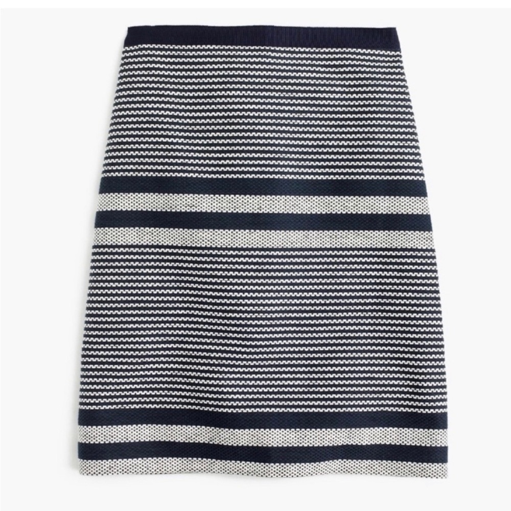 JCrew A-line Tweed Striped skirt